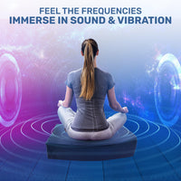 Thumbnail for Vibroacoustic Therapy Zafu Meditation Cushion with custom amplifier
