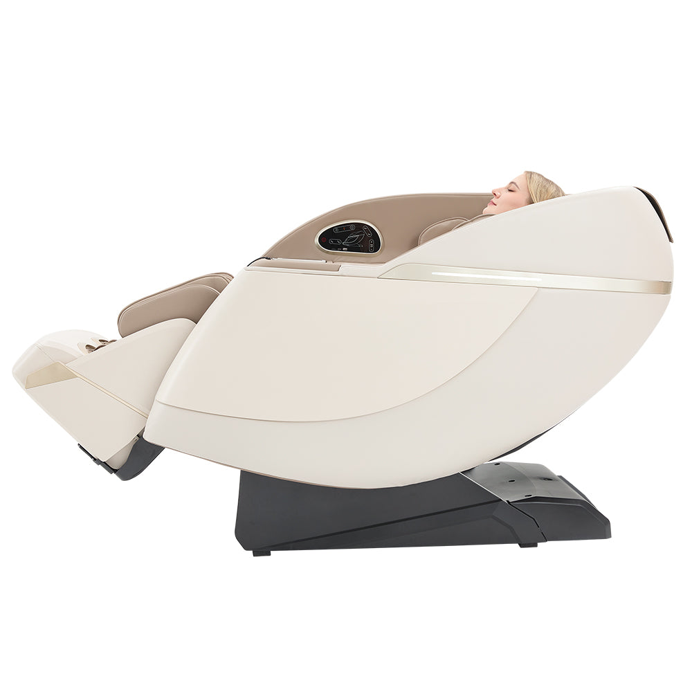 Professional Smart Massage Chair Taupe - Full-Body Recovery System