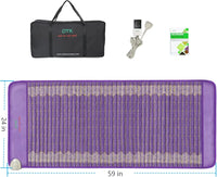 Thumbnail for UTK Amethyst Infrared Heating Pad - Full Body Therapy Mat (Purple) - What's Included