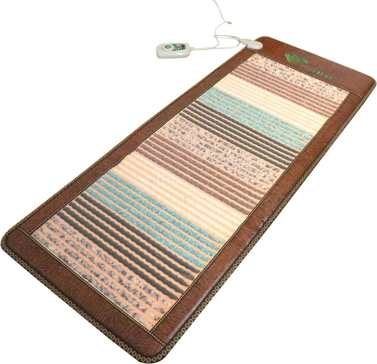 PHYMAT Amethyst + Multi-Crystal Far-Infrared Heating Therapy Mat — 67" × 27" (Brown)
