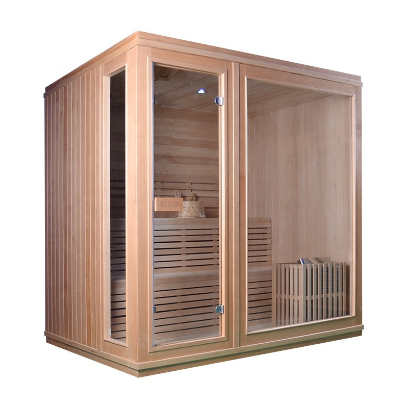 Traditional Finnish Sauna Room - Premium Home Recovery System
