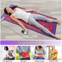 Thumbnail for UTK Amethyst Infrared Heating Pad - Full Body Therapy Mat (Purple) - 59