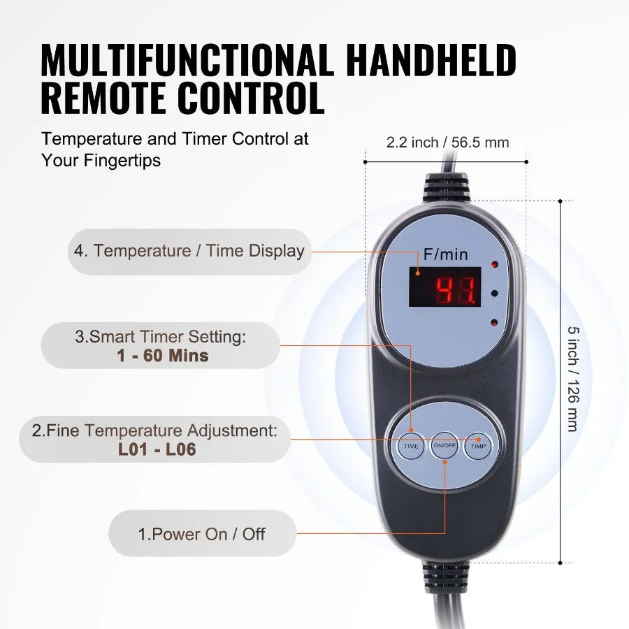 Far-Infrared Sauna Blanket for Detoxification — Controller